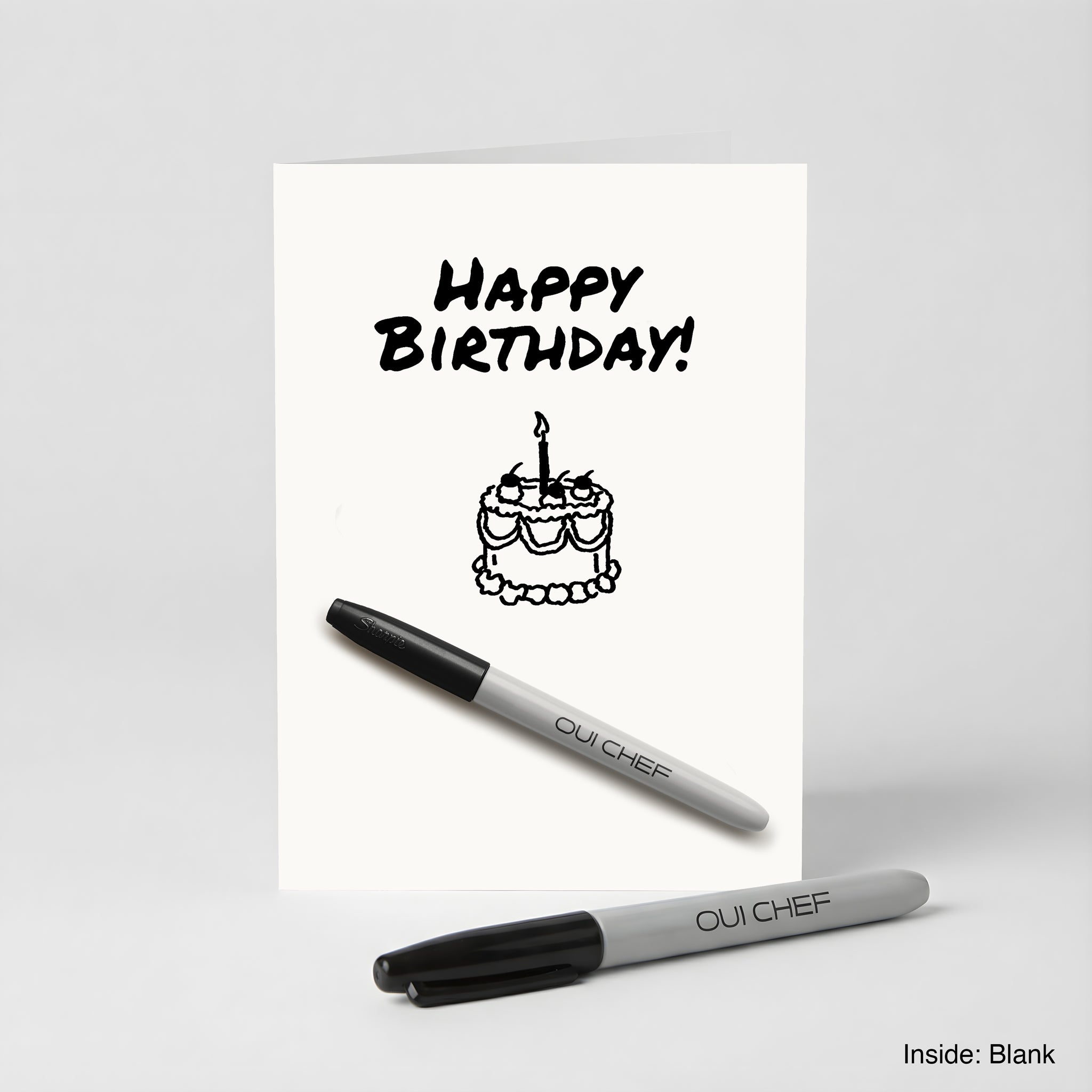 Happy Birthday Greeting Card + Sharpie