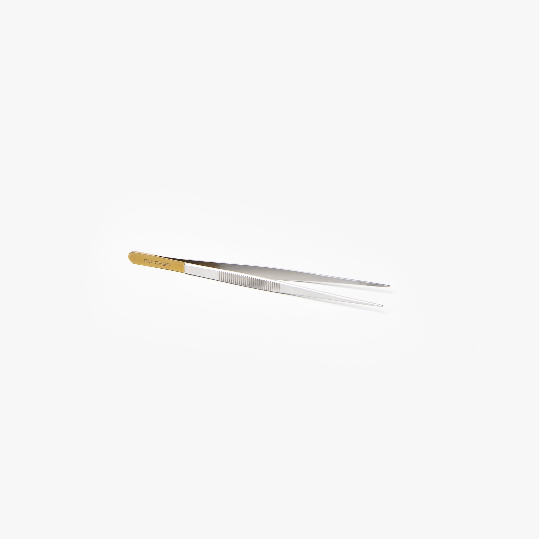 Oui_Chef_15.5cm_Straight_SuperFine_Tweezers_Gold_Top