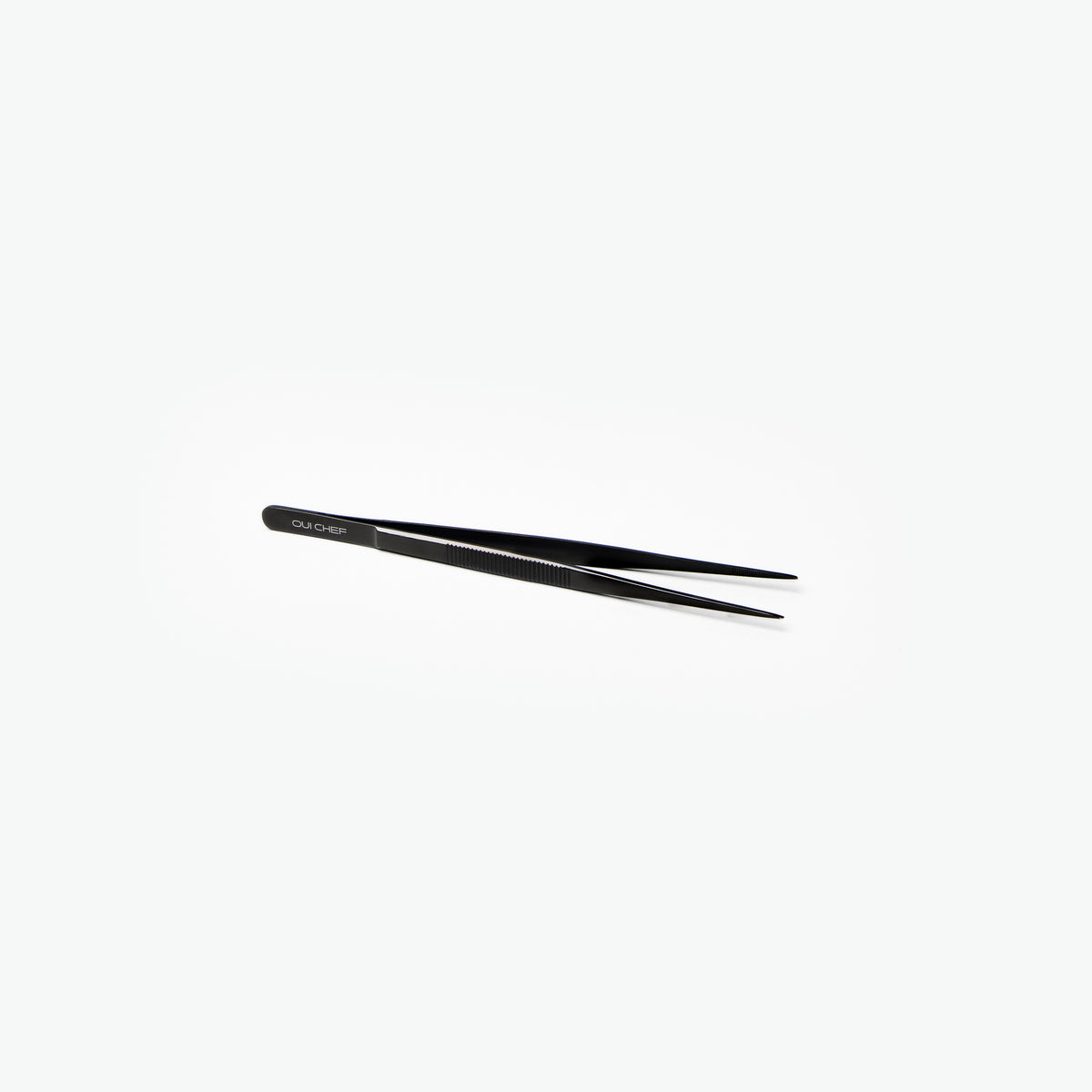 Oui-Chef-15.5cm-Straight-SuperFine-Tweezers-Black