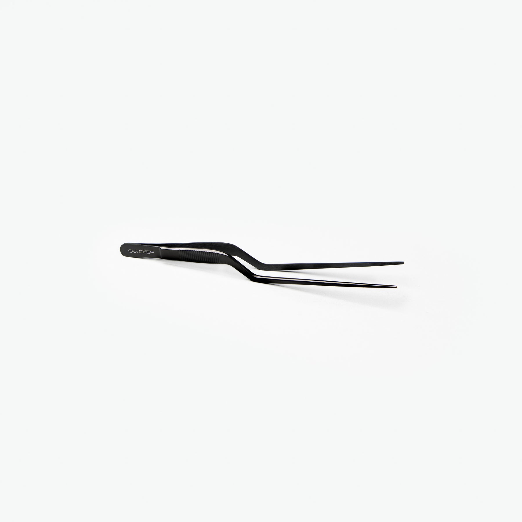 Oui-Chef-17cm-Offset-SuperFine-Tweezers-Black