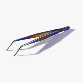 oui chef 14cm angled tip superfine oil slick tweezers